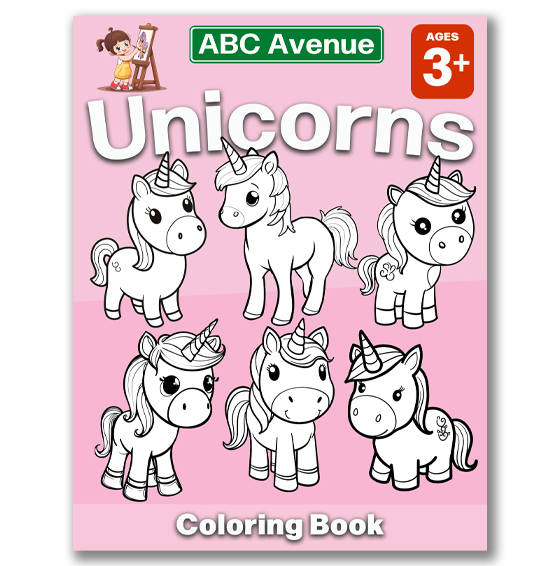 Unicorns Coloring Book